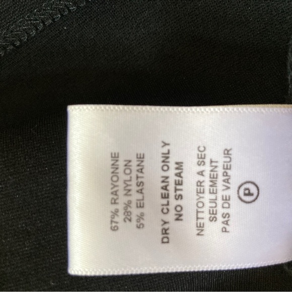 VELVET By Graham & Spencer Ajani Sleeveless Ponti Cocktail Black Dress Size L - Picture 12 of 12